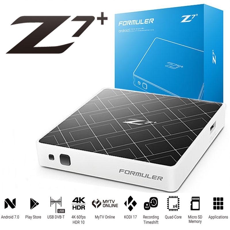Formuler Z7+ 5G IPTV Media Receiver HDR 4k Android 7 Nougat WiFi AC