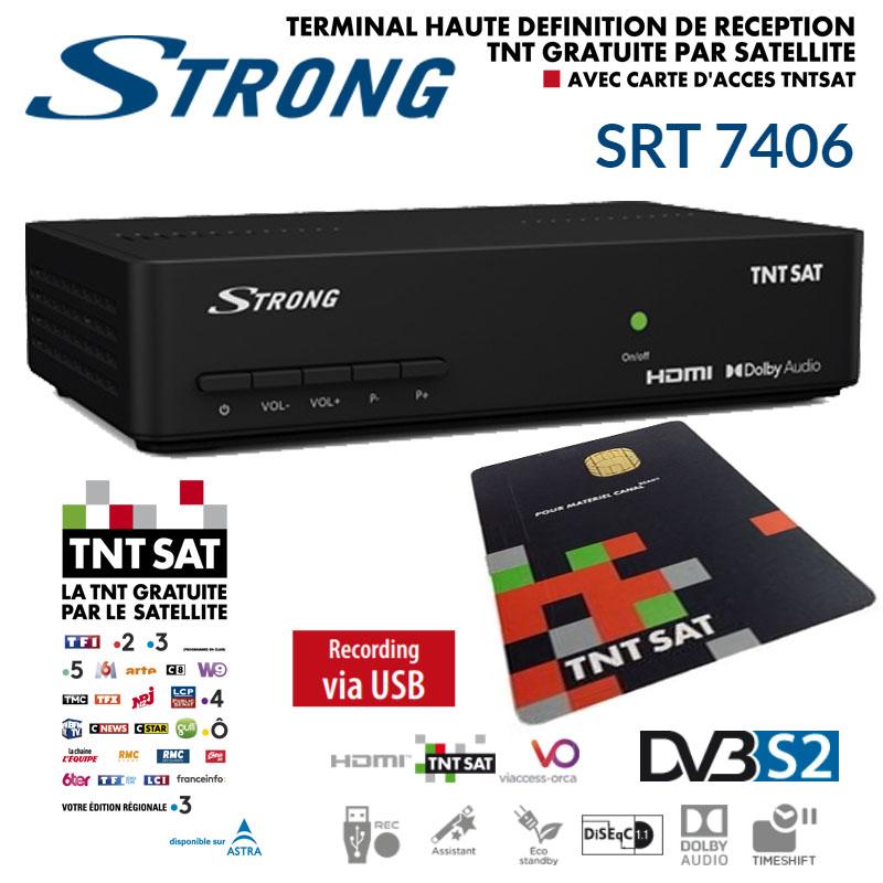 TDT y receptores satélite RECEPTOR SATELITE (SAT) PARA TV STRONG SRT7030 -  DECODIFICADOR - DMI Computer S.A. - Mayorista y distribuidor Informático
