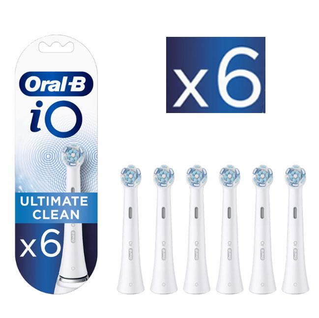 Oral-B Recambio Cepillo Dental iO Ultimate Clean Blanco 6uds