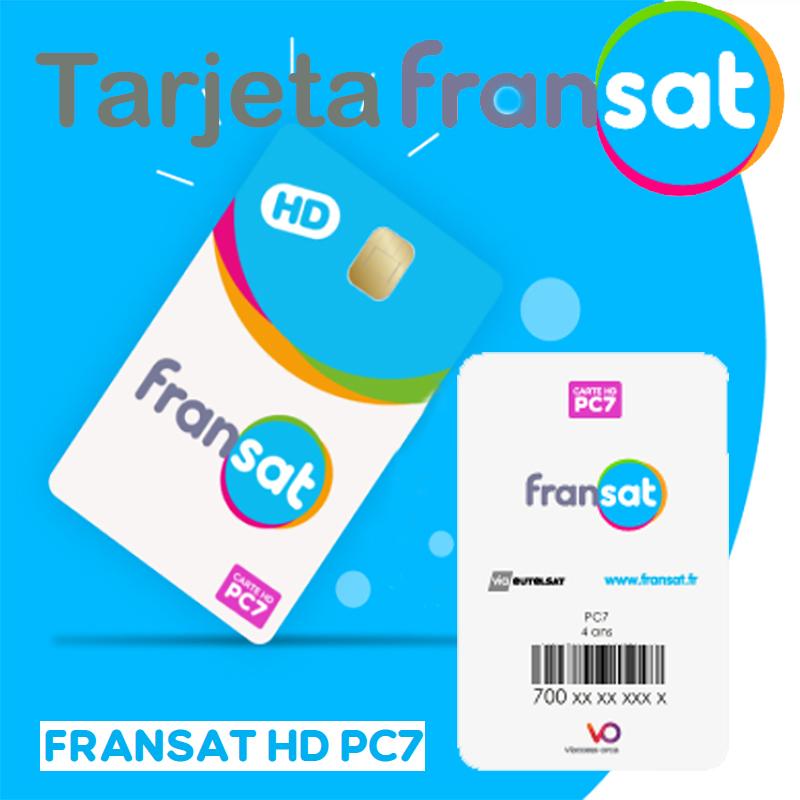 Tarjeta  FRANSAT Viaccess canales Franceses PC 7.0 - Tarjeta Oficial FRANSAT - Plataforma Canales Franceses - Satélite Atlantic Bird 3.
