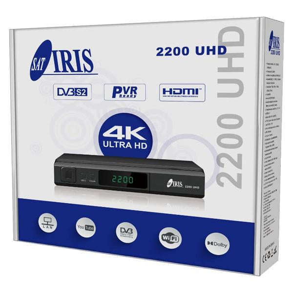 IRIS 2200 UHD Receptor Satélite 4K
